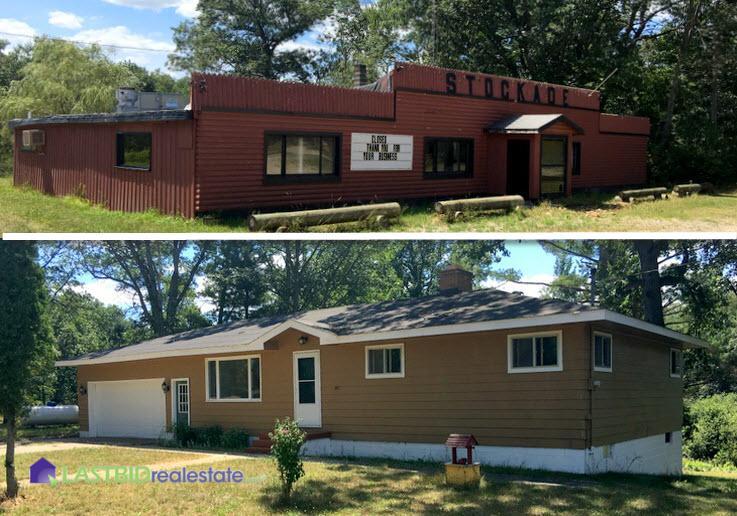 You now have the opportunity to own this Ranch Style Home and Restaurant/Bar in Wellston, MI